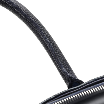 Chanel Grained Vegetal Calfskin Small Urban Shopping Tote Navy 11 of 13