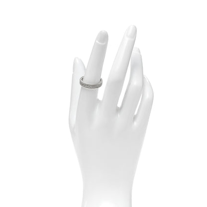 Tiffany Platinum Diamond Schlumberger Rope Ring 56 7.5 2 of 6