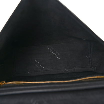 Burberry Signature Grain Medium Burleigh Crossbody Bag Black 5 of 11