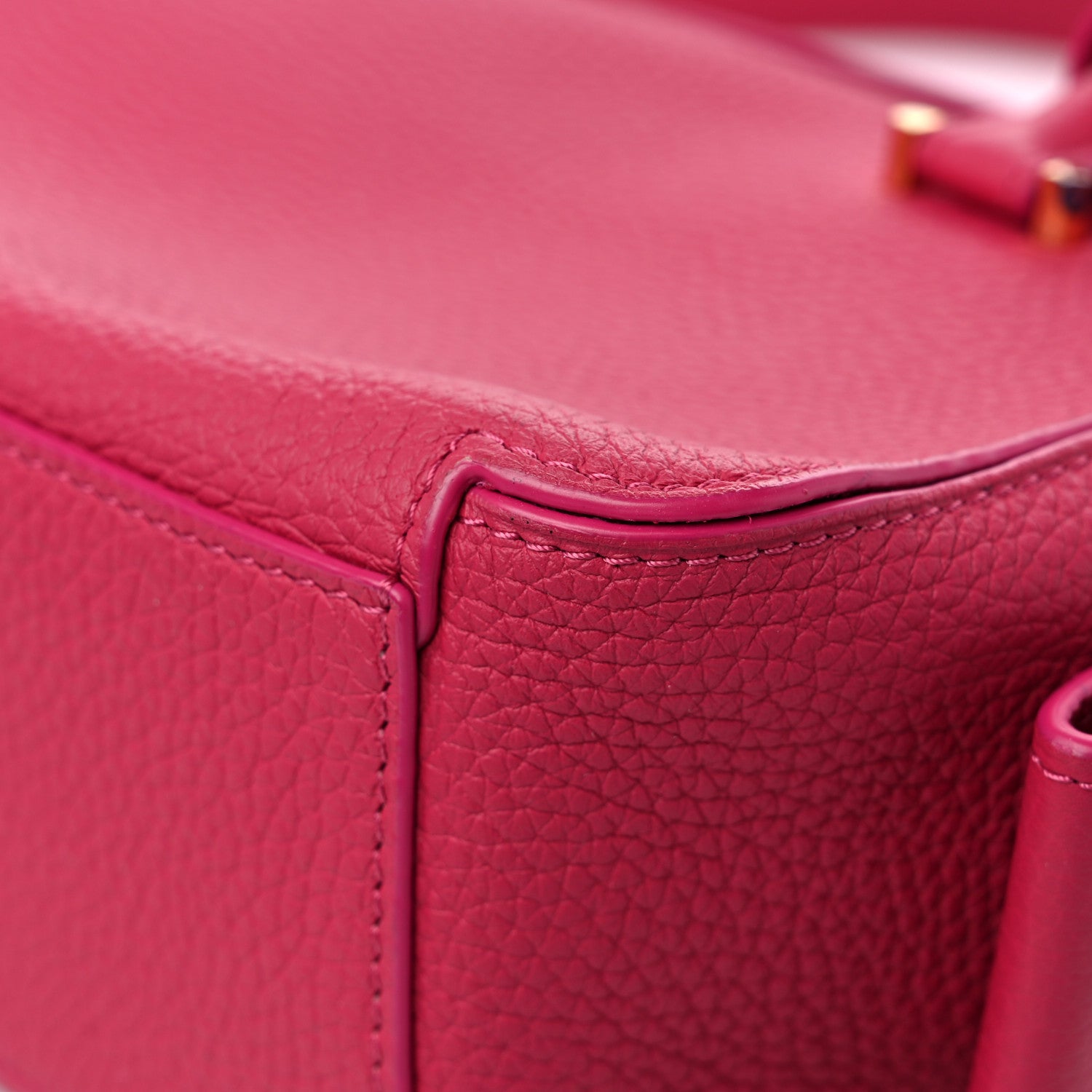 Delvaux Taurillon Soft Mini Cool Box Satchel FRAMBOISE 9 of 13