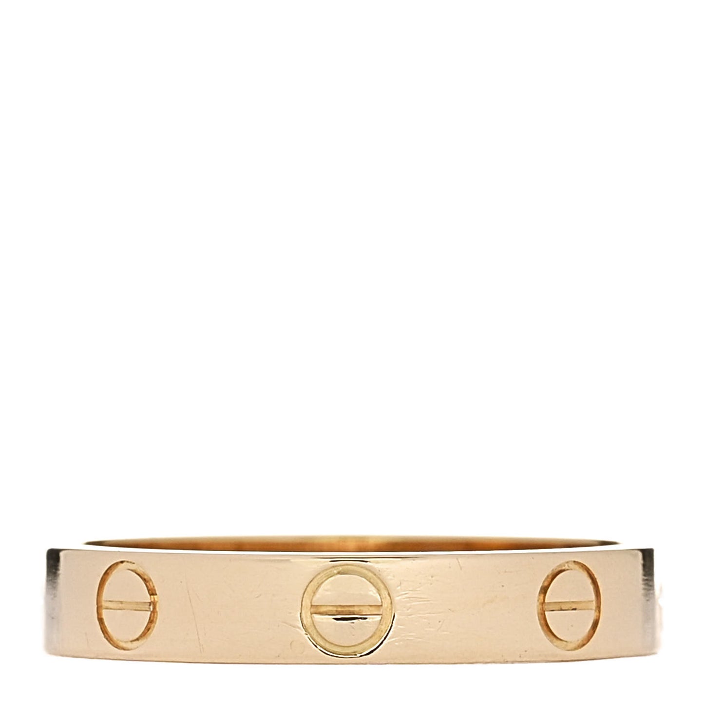 18K Yellow Gold 3.5mm LOVE Wedding Band Ring 57 8
