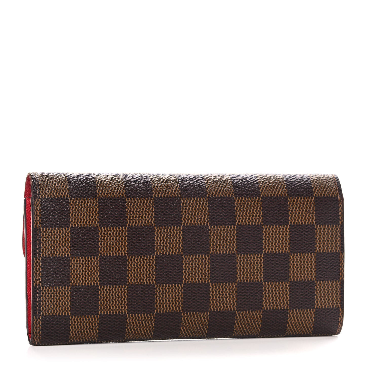 Damier Ebene Emilie Wallet Red