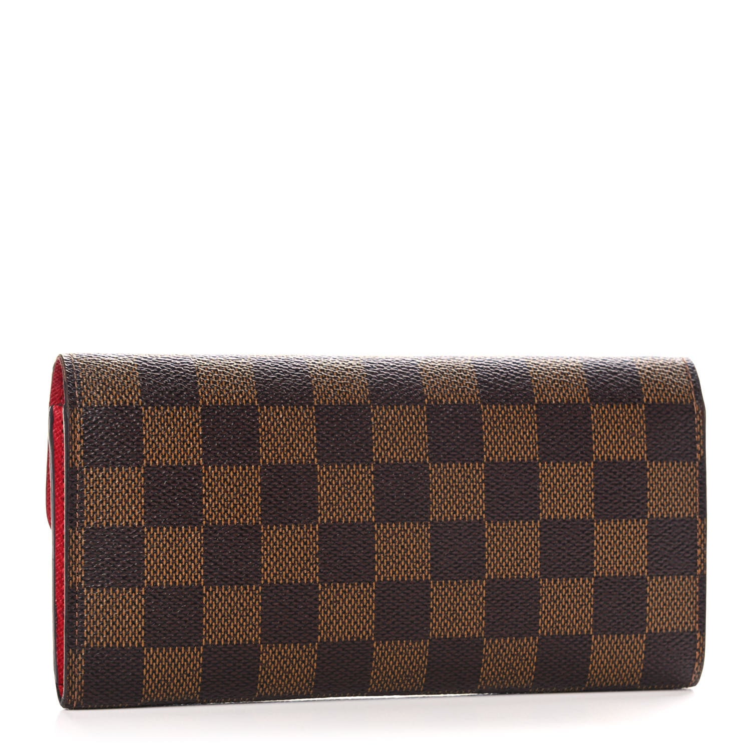 Louis Vuitton Damier Ebene Emilie Wallet Red 3 of 10