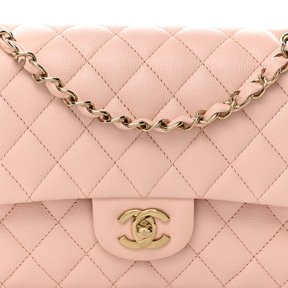 Chanel Caviar Quilted Medium Double Flap Light Pink 8 of 10