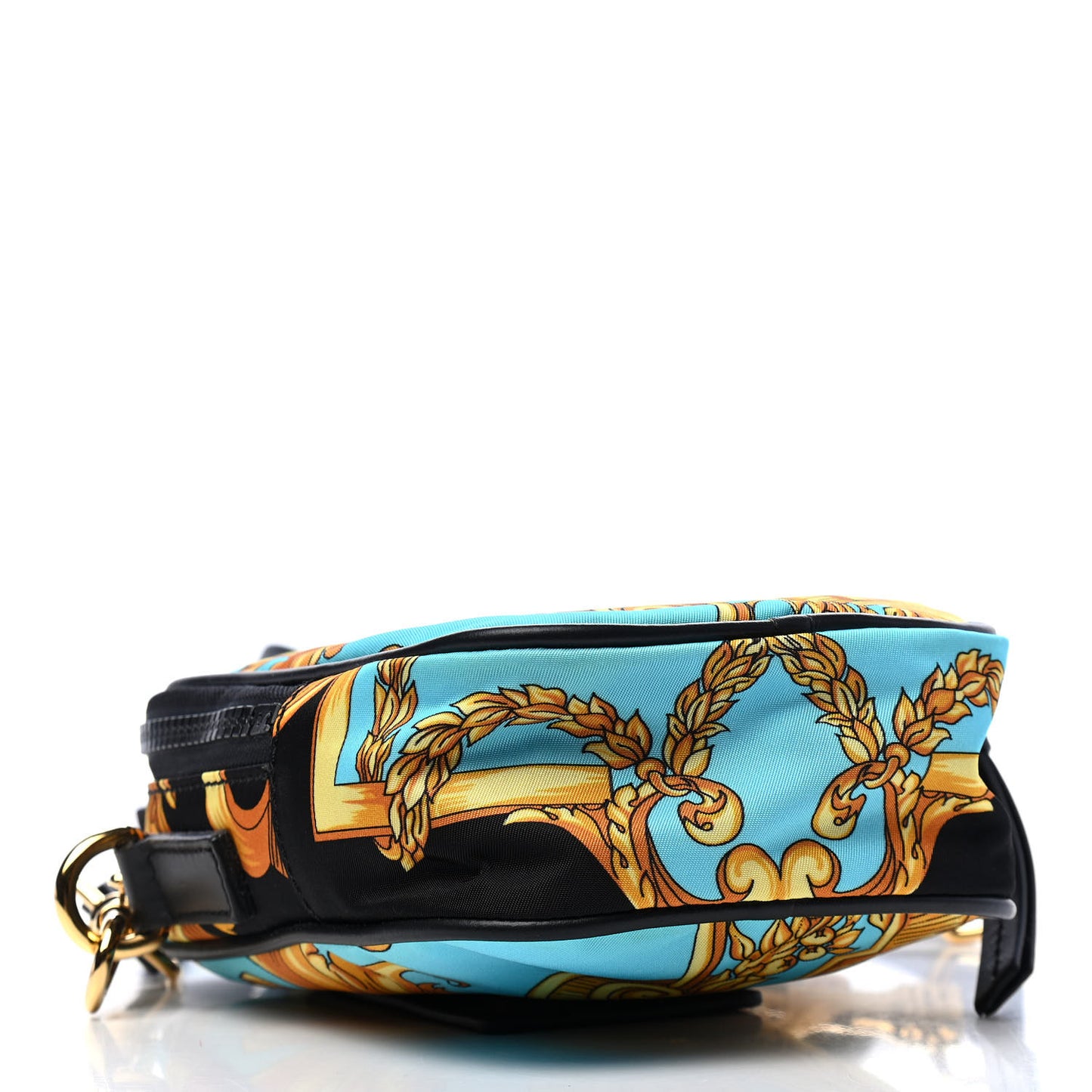 Nylon Baroque Print Small Crossbody Bag Black