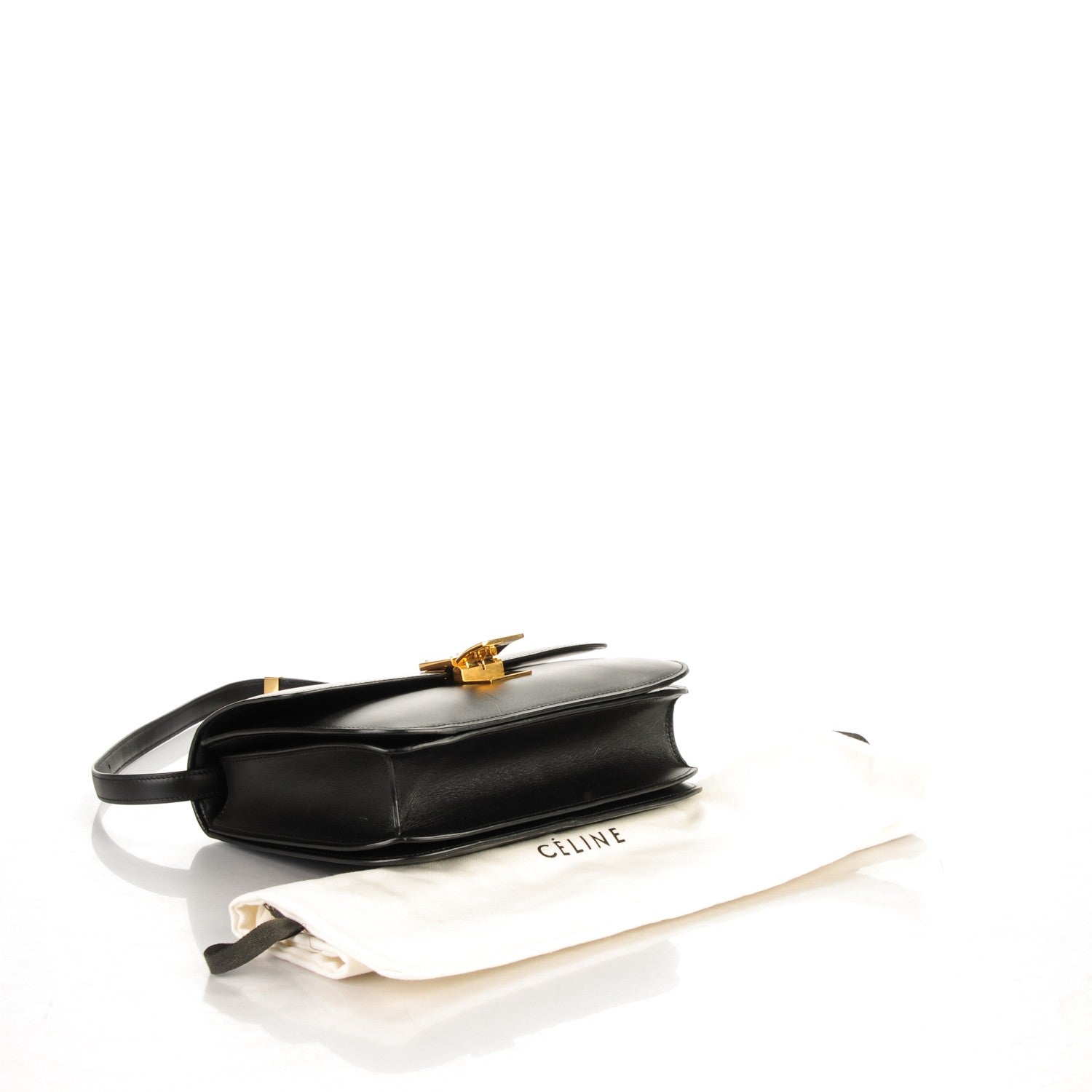 Celine Box Calfskin Medium Classic Box Flap Bag Black 4 of 8