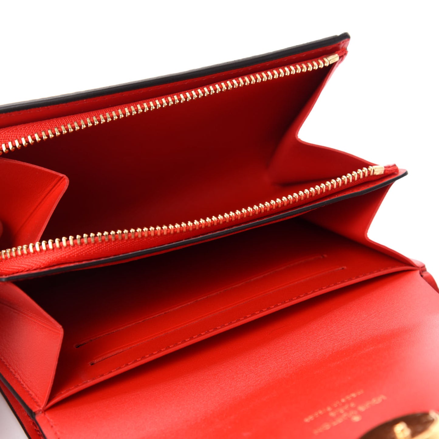 Monogram Flore Compact Wallet Coquelicot