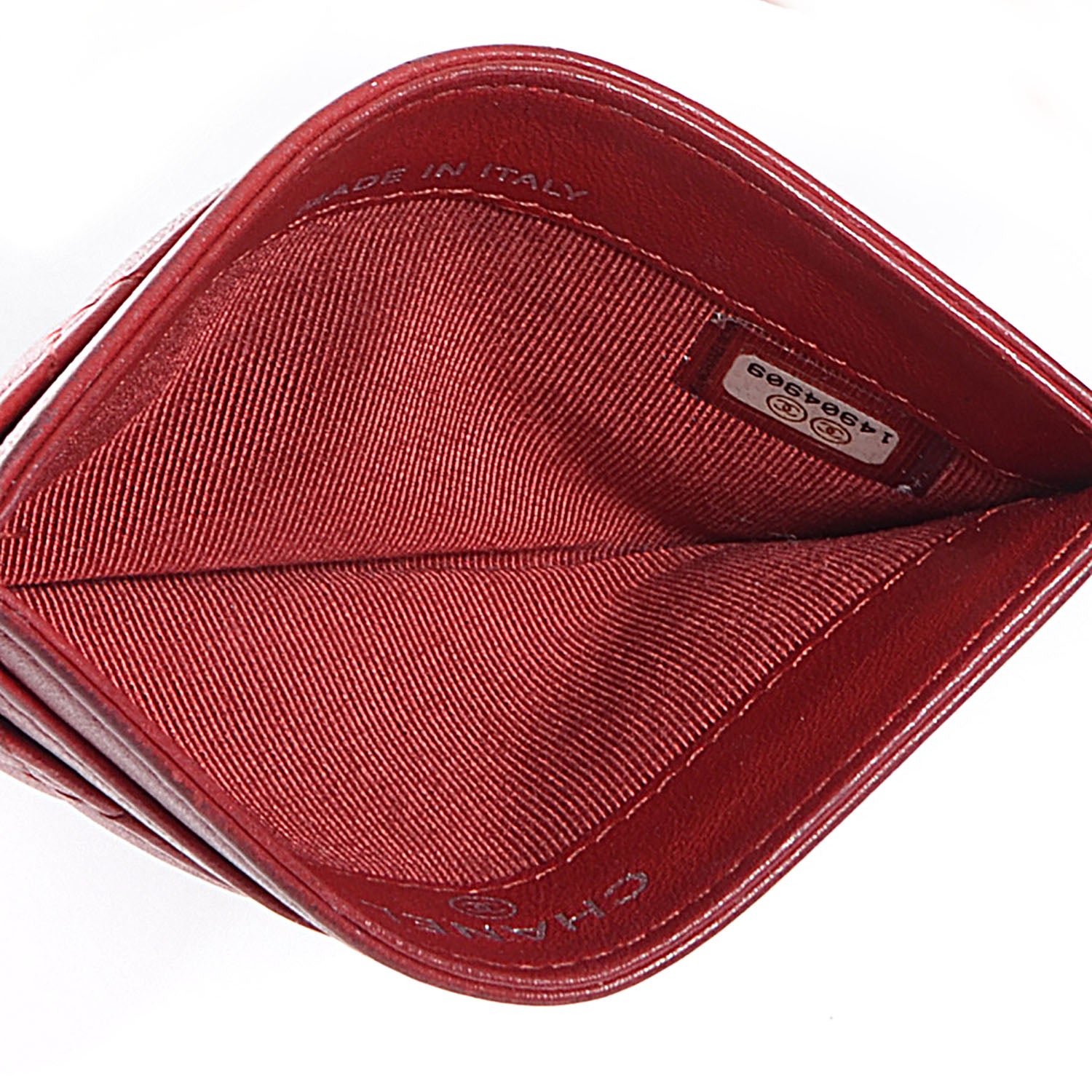 Chanel Lambskin Quilted Card Holder Red 5 of 8