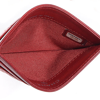 Chanel Lambskin Quilted Card Holder Red 5 of 8