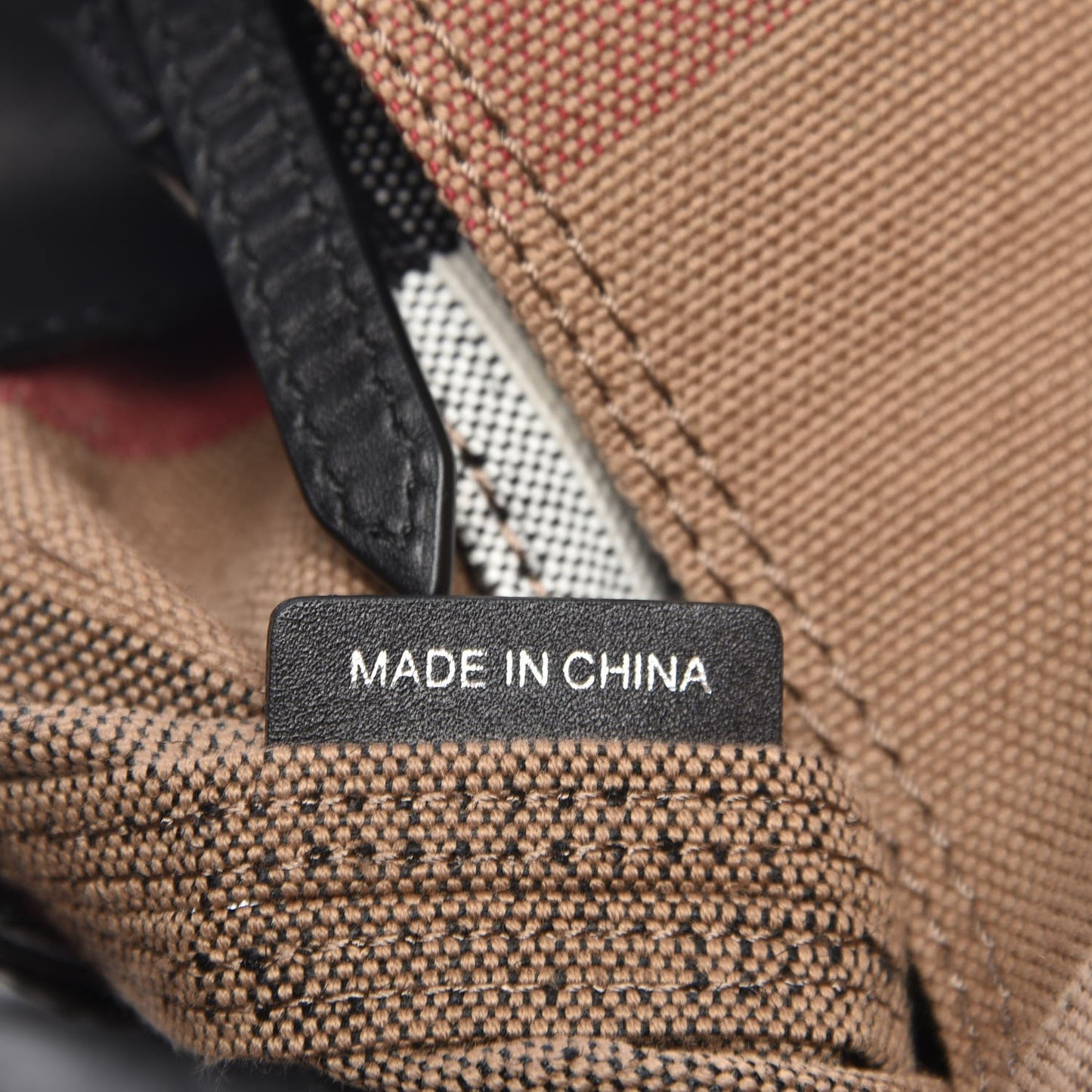 Canvas Mega Check Medium Ashby Hobo Black