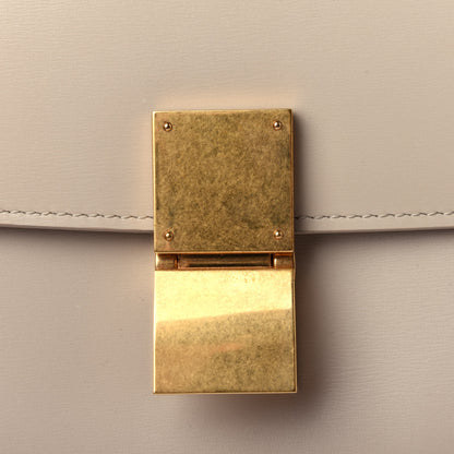 Celine Box Calfskin Medium Classic Box Flap Bag Powder 4 of 4