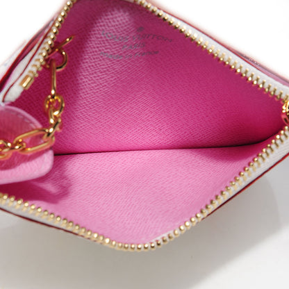 Louis Vuitton Monogram Multicolor Key Pouch White Litchi 8 of 8