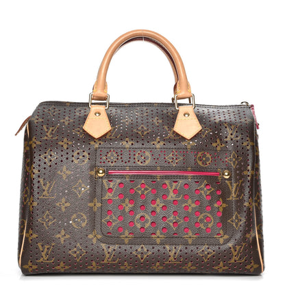 Louis Vuitton Monogram Perforated Speedy 30 Fuchsia 1 of 6