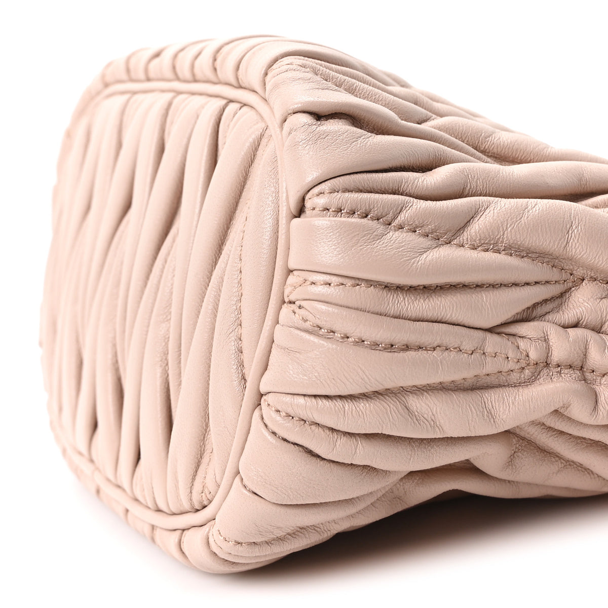 Miu Miu Nappa Matelasse Pouch Cipria 9 of 9