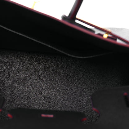 Hermes Epsom Contour Birkin 35 Bleu Indigo Rouge H 5 of 14