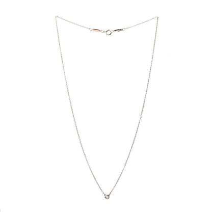 Tiffany 18K Rose Gold Diamond .03ct Elsa Peretti Diamonds by the Yard Pendant Necklace 3 of 9
