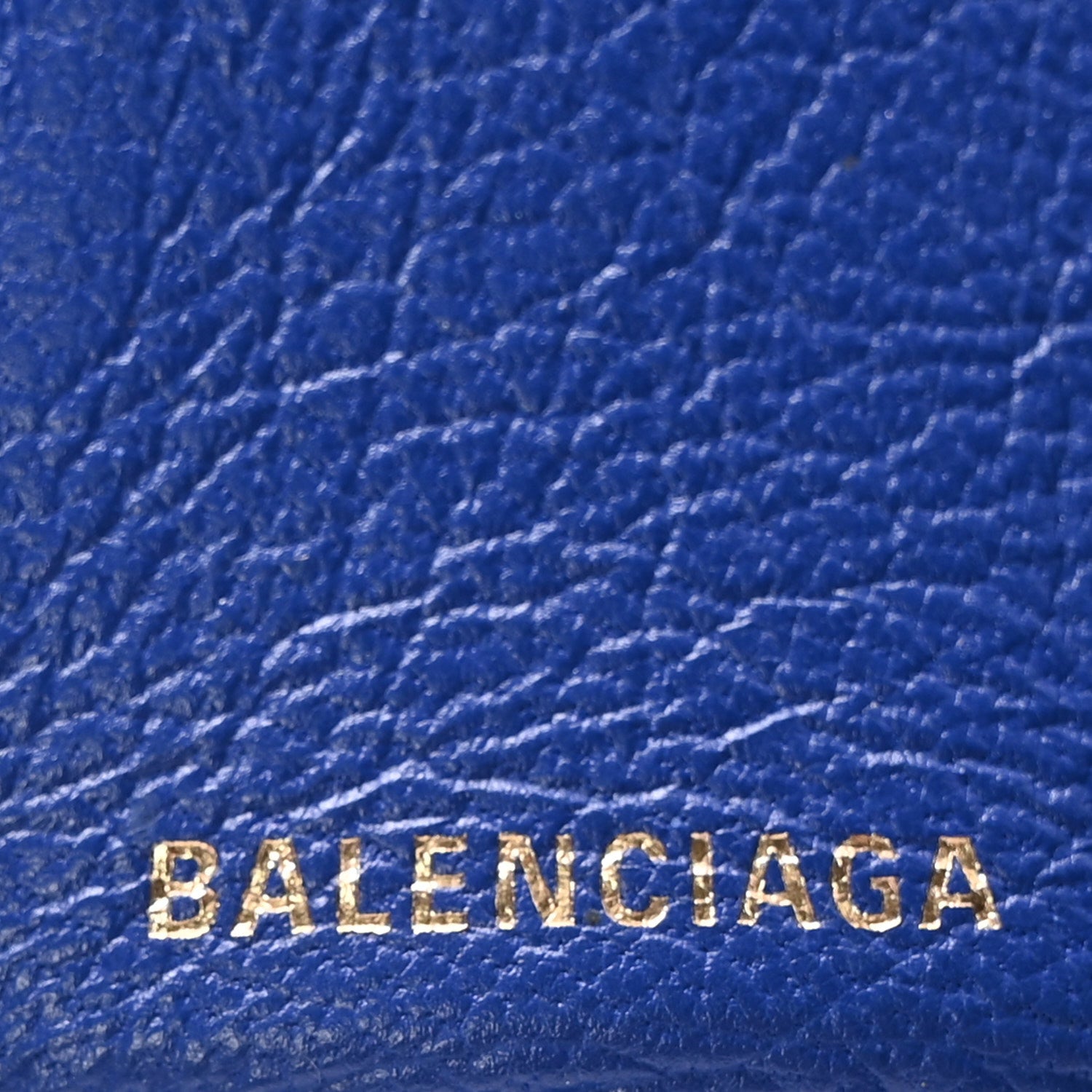Balenciaga Calfskin Kittens Logo Wallet Electric Blue White 6 of 12