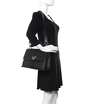 Louis Vuitton Calfskin Monogram Very One Handle Black 2 of 18