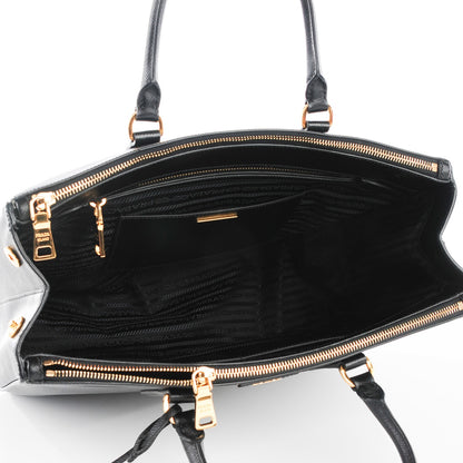 Prada Saffiano Large Galleria Double Zip Tote Black 2 of 11