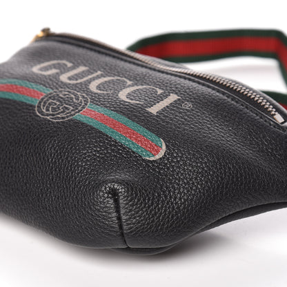 Gucci Grained Calfskin Small Logo Belt Bag Black 9 of 11