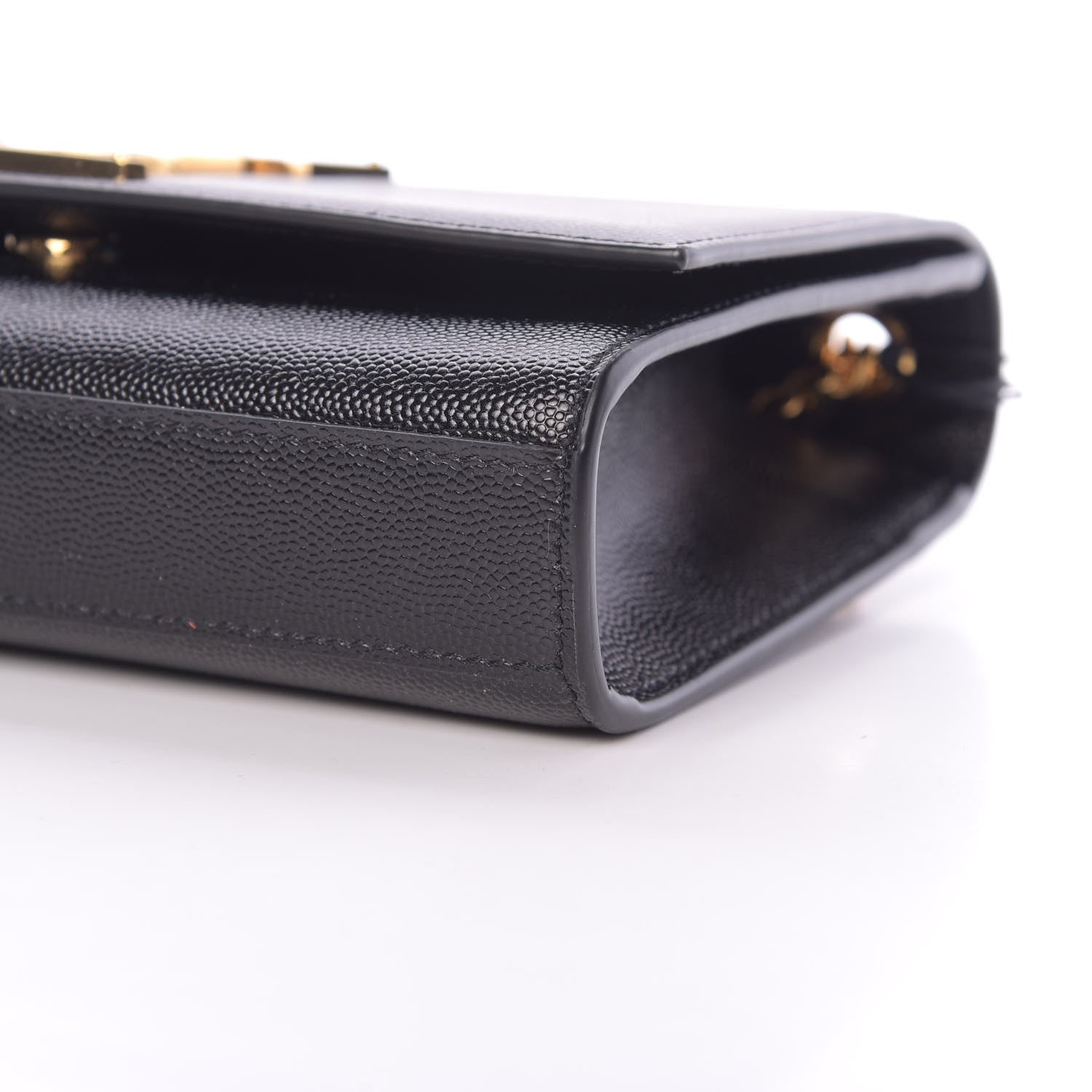 Saint Laurent Grain De Poudre Small Monogram Kate Satchel Black 10 of 11