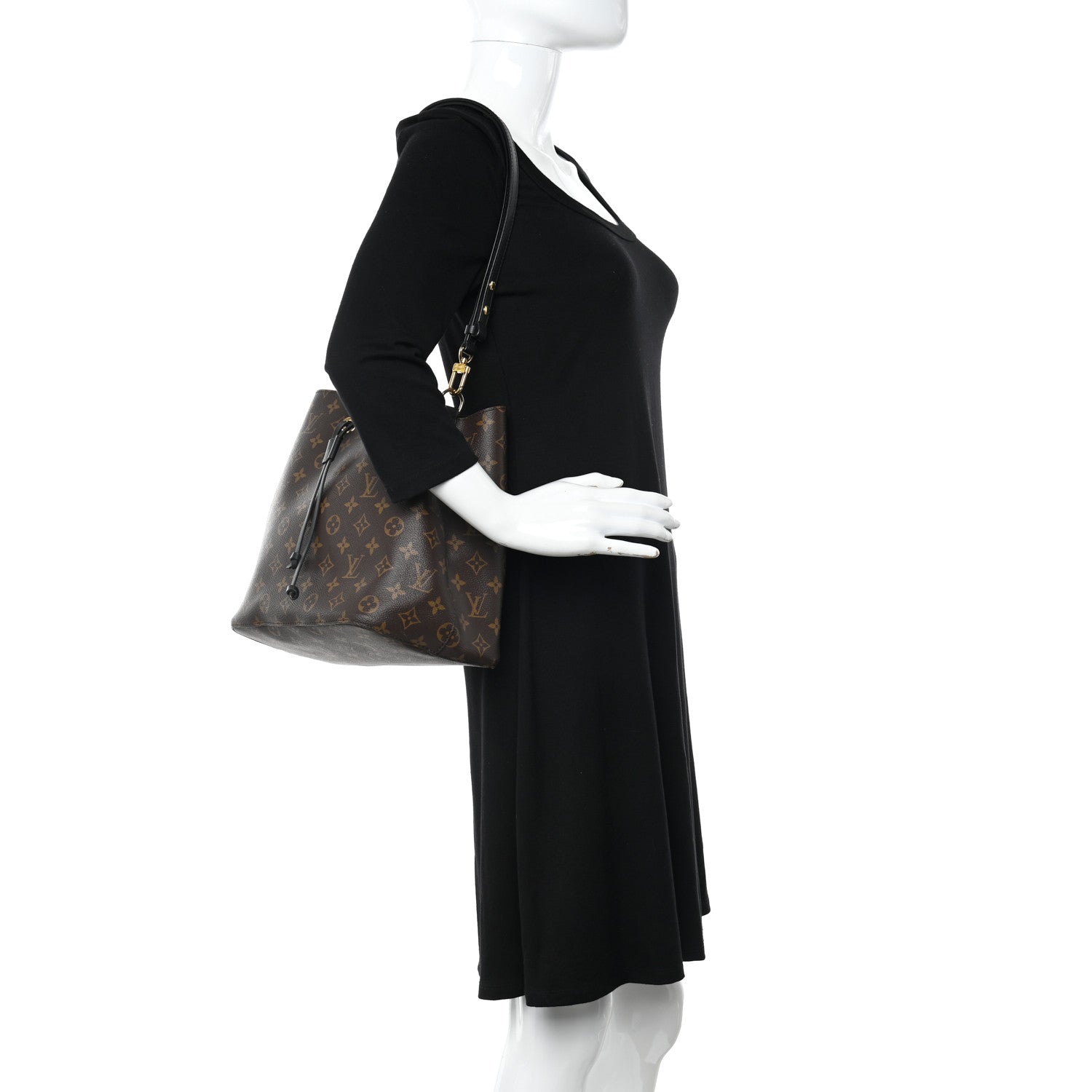 Louis Vuitton Monogram Neonoe MM Black 2 of 9