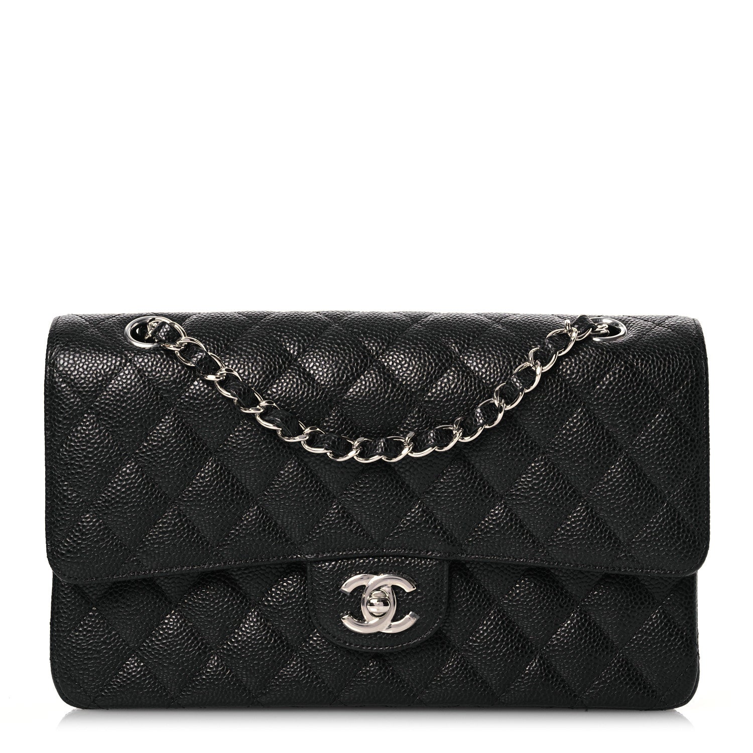 Chanel Caviar Quilted Medium Double Flap Black 1 of 14