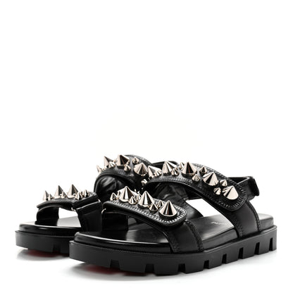 Christian Louboutin Nappa Spikita Cool Platform Sandals 39 Black 3 of 10