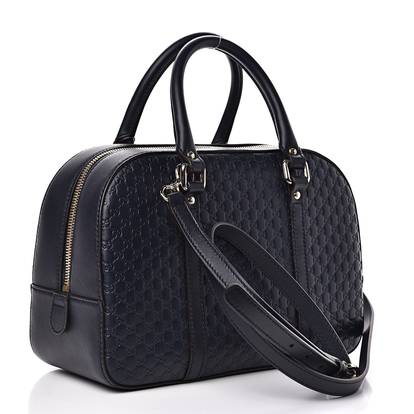Microguccissima Medium Crossbody Bag Blue