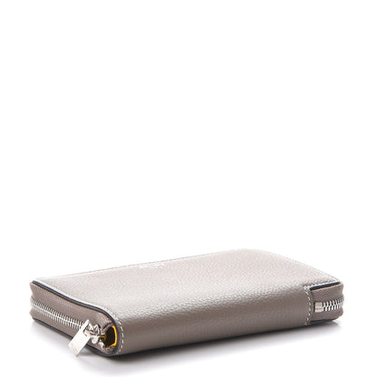 Celine Drummed Calfskin Zip Around Multifunction Wallet Souris 4 of 8