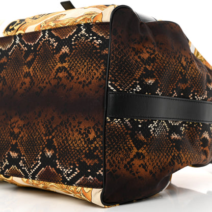Versace Nylon Baroque Print Duffle Bag Multicolor 8 of 13