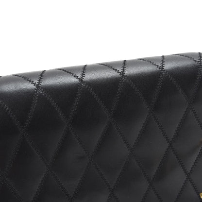 Saint Laurent Lambskin Diamond Quilted Monogram Angie Chain Bag Black 9 of 10