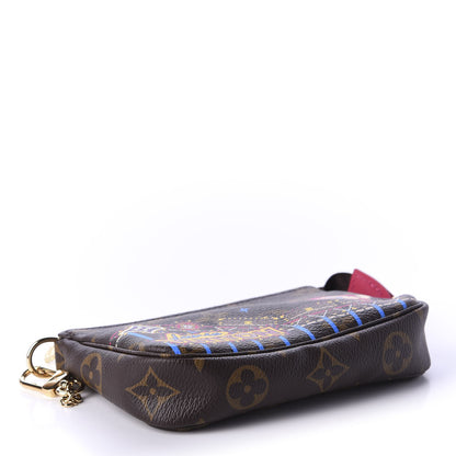 Louis Vuitton Monogram 2020 Christmas Animation Roller Coaster Mini Pochette Accessories Pivoine 4 of 10