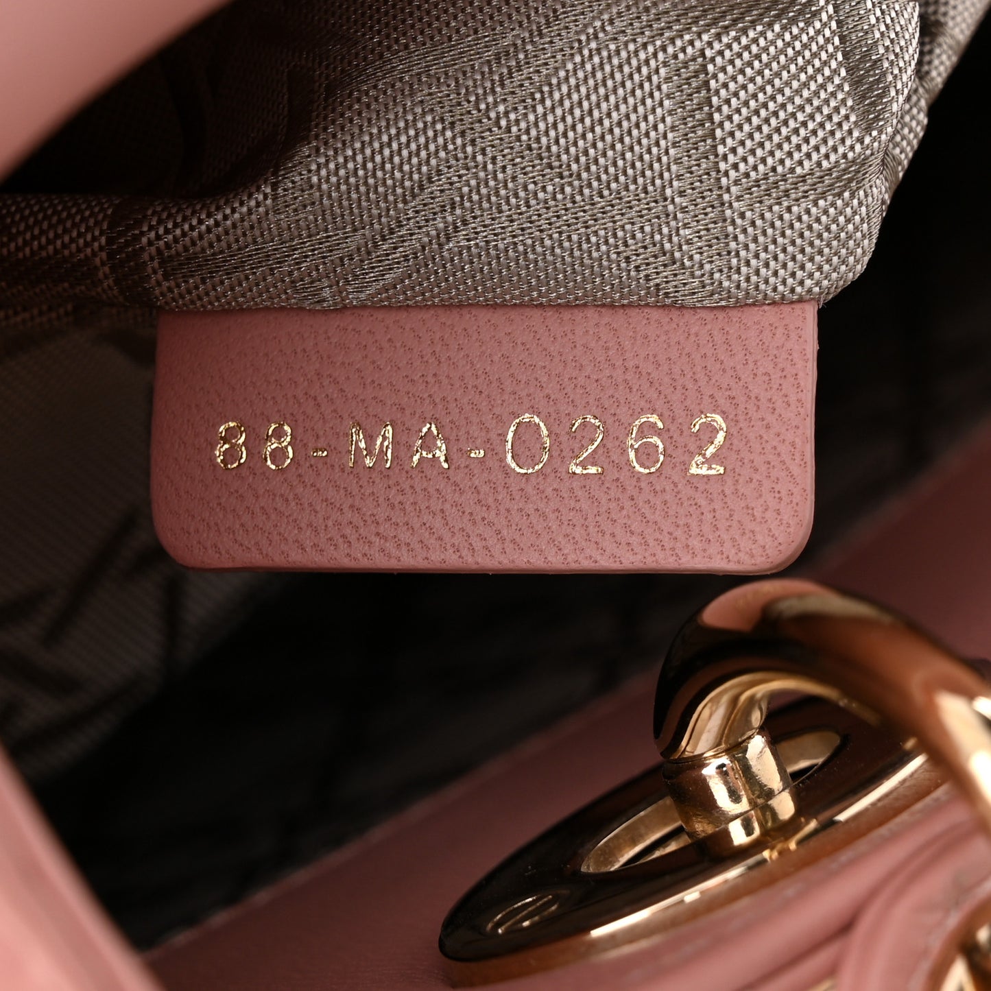 Lambskin Cannage Small My ABCDior Lady Dior Antique Pink