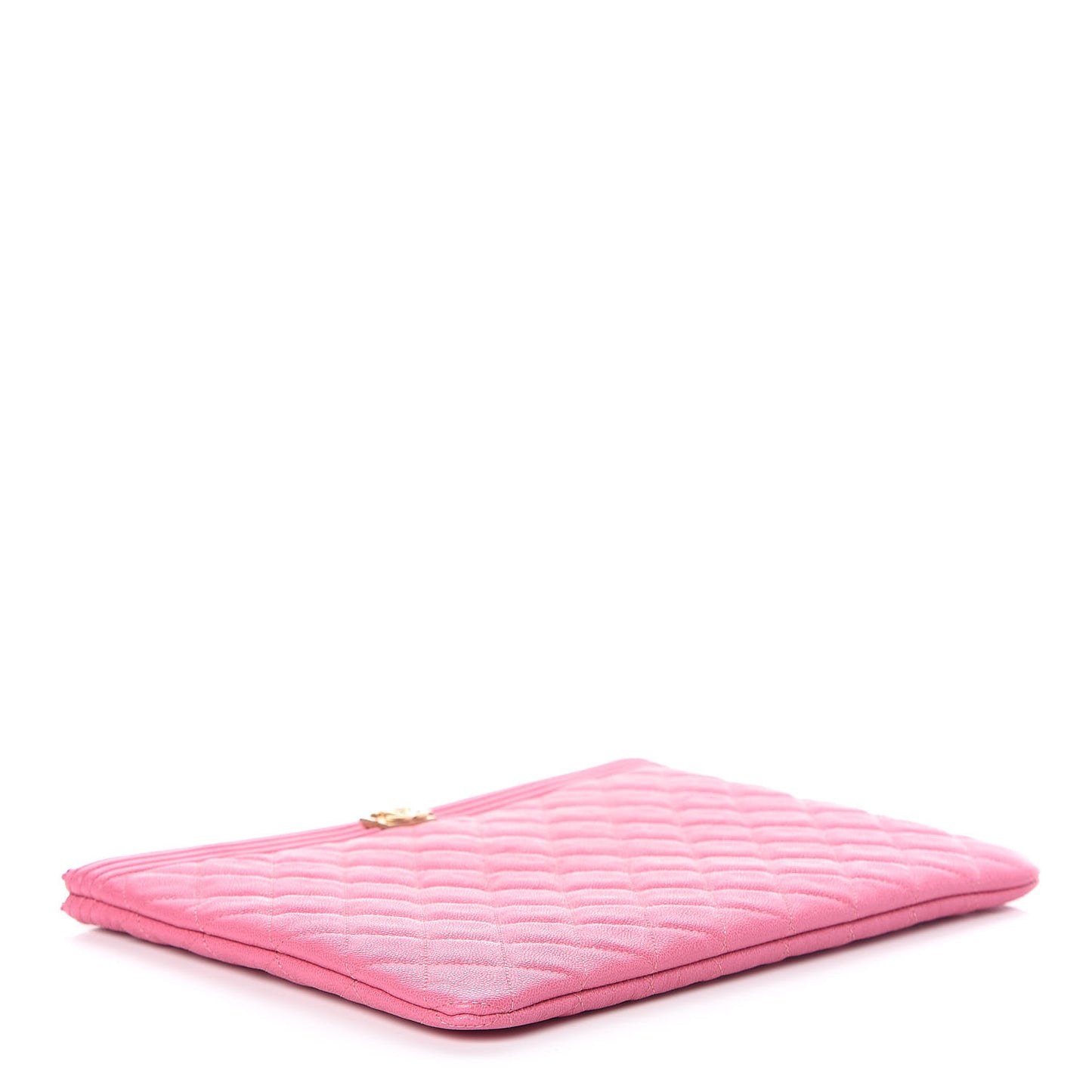 Caviar Quilted Medium Boy Cosmetic Case Pink