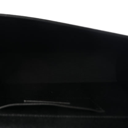 Saint Laurent Grain De Poudre Large Classic Monogram Kate Satchel Black 5 of 9