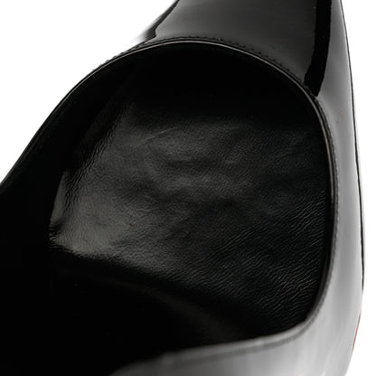 Christian Louboutin Patent Lipchick 100 Pumps 37 Black 10 of 11