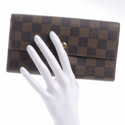 Louis Vuitton Damier Ebene Sarah Wallet 2 of 7