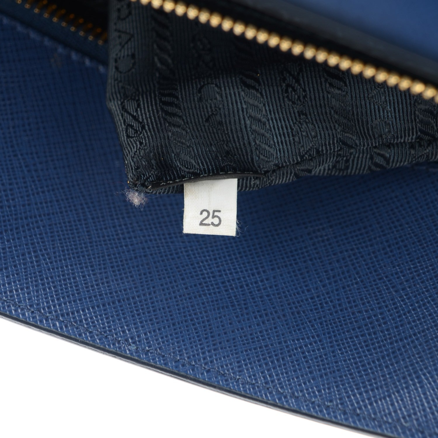Prada Saffiano Lux Large Top Handle Open Tote Bluette 8 of 8