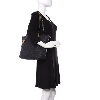 Chanel Caviar Stitched Tote Blue 2 of 14