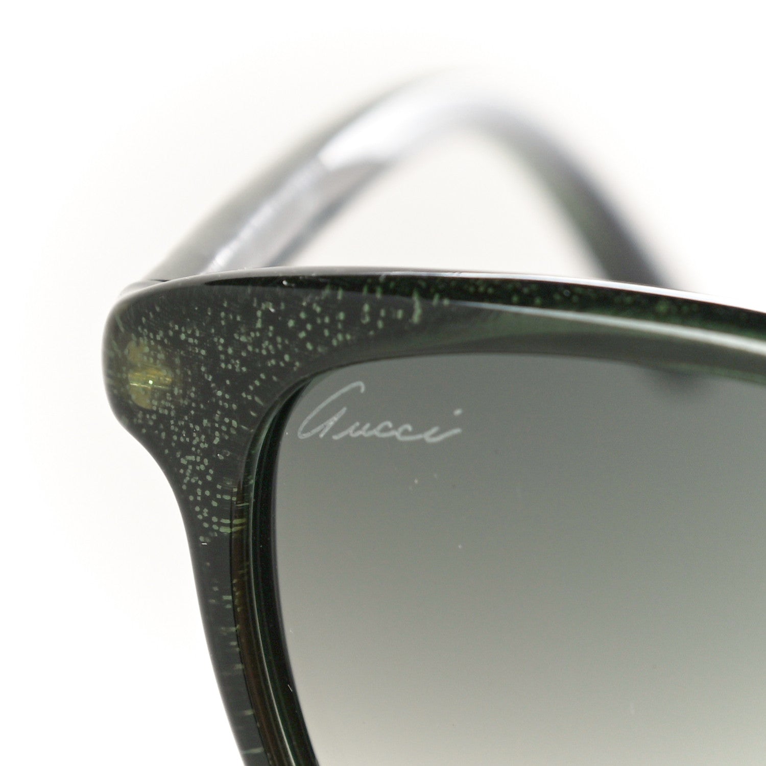 Gucci Acetate Glitter Sunglasses GG 3633/N/S Green 7 of 8