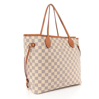 Louis Vuitton Damier Azur Neo Neverfull MM Rose Ballerine 4 of 15