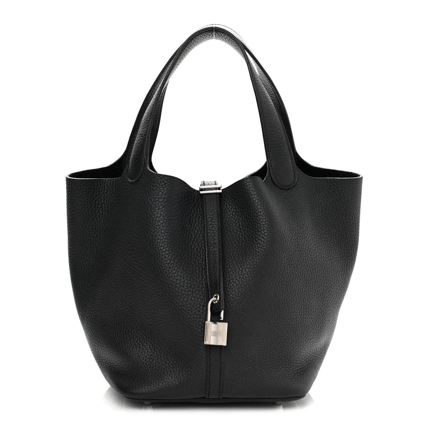 Taurillon Clemence Picotin Lock 26 GM Black