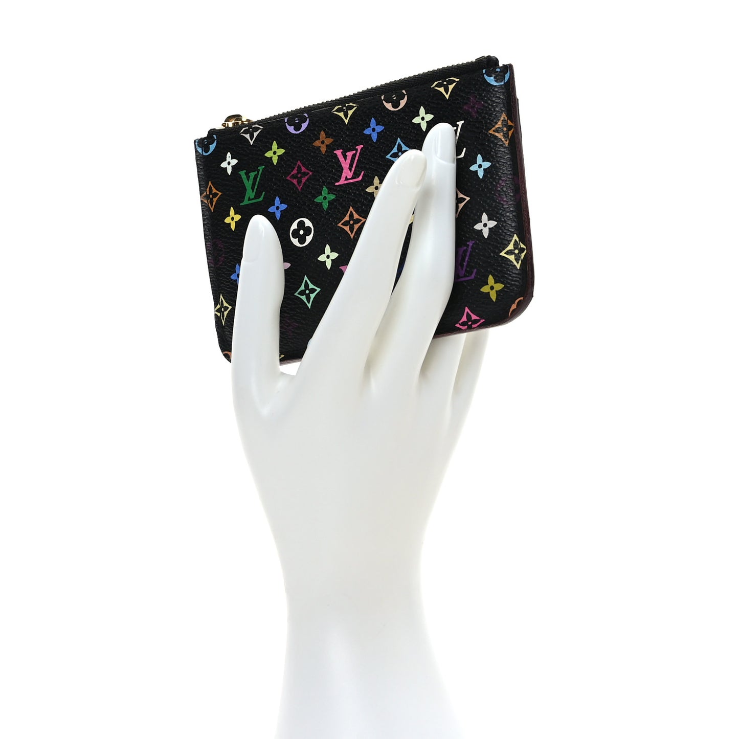 Monogram Multicolor Key Pouch Black Grenade