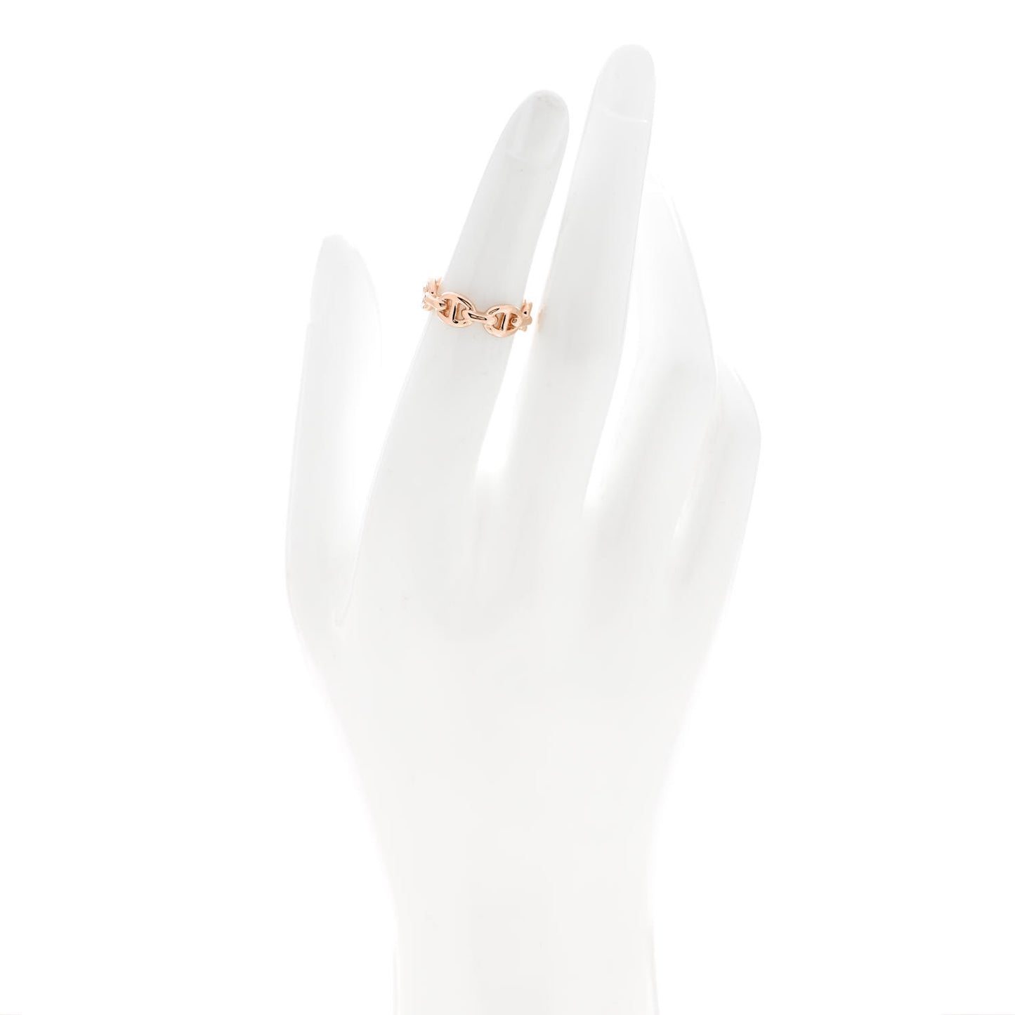 18K Rose Gold PM Chaine d'Ancre Enchainee Ring 49 4.75
