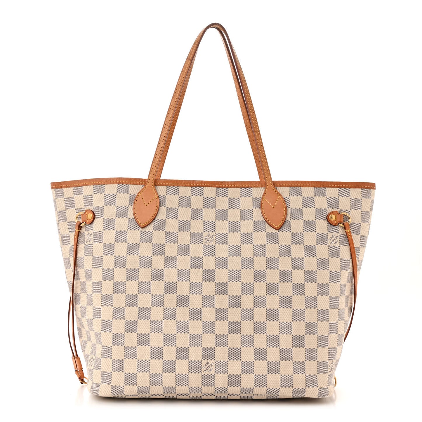 Damier Azur Neo Neverfull MM Rose Ballerine
