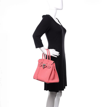 Hermes Togo Birkin 30 Rose Lipstick 2 of 31