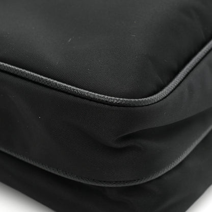 Prada Re-Nylon Saffiano Single Snap Buckle Flap Messenger Bag Black 8 of 9