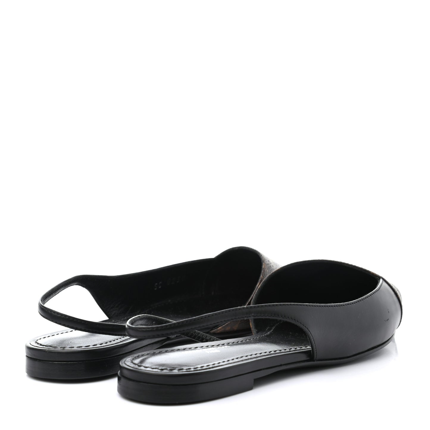 Patent Monogram Cherie Slingback Ballerina Flats 35.5
