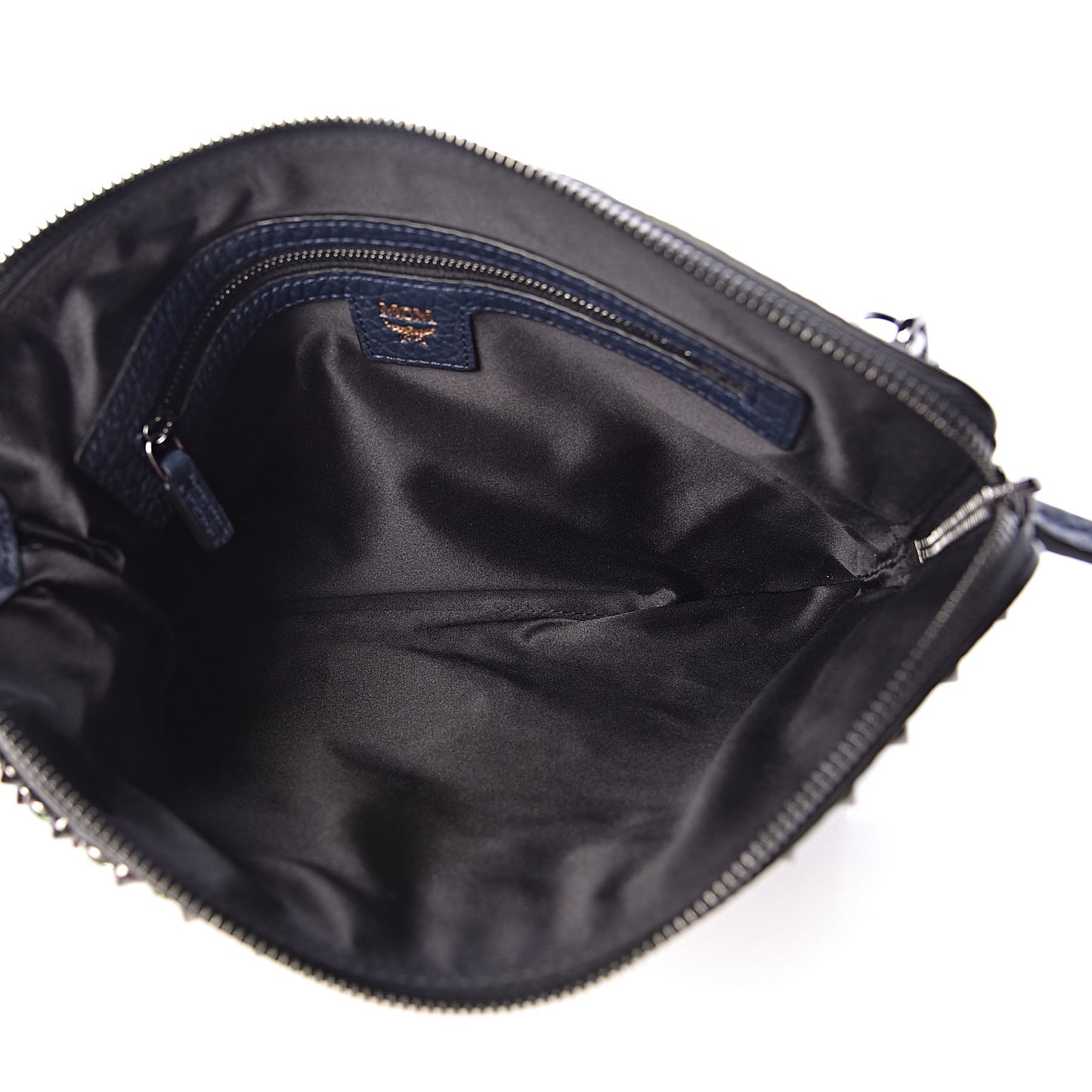 Calfskin Studded Medium Crossbody Blue